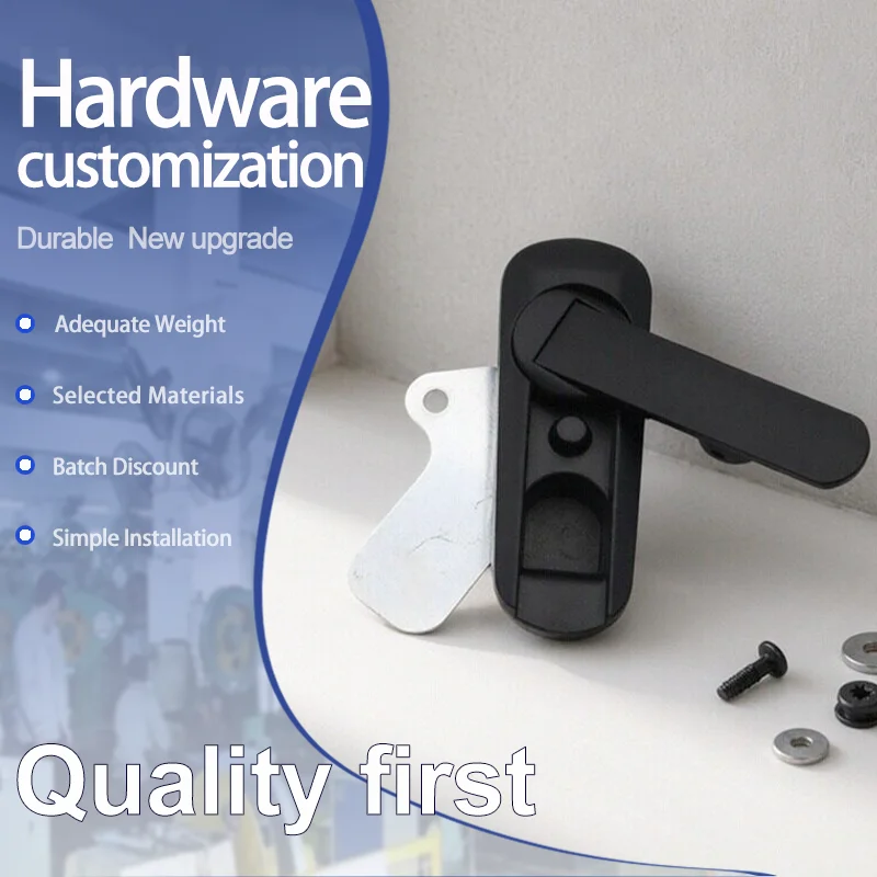 3pcs Zinc Alloy Door Lock Control Box Distribution Box Traffic Equipment New Flat Lock Industrial Machinery Equipment