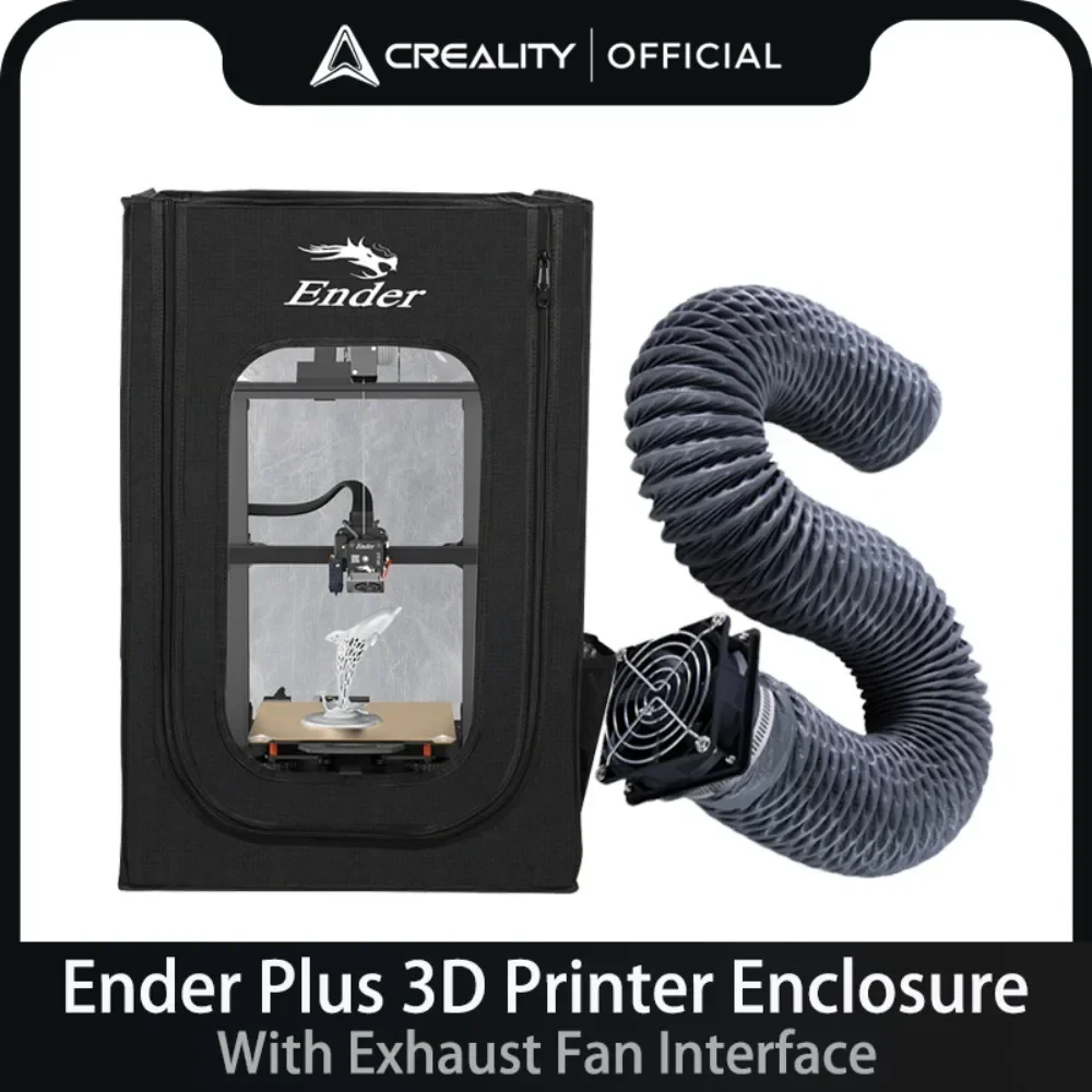 Creality Ender Plus 3D Printer Enclosure-With Exhaust Fan Interface for Ender-3/Ender-3s/Ender-3pro 750x650x550mm Accessories