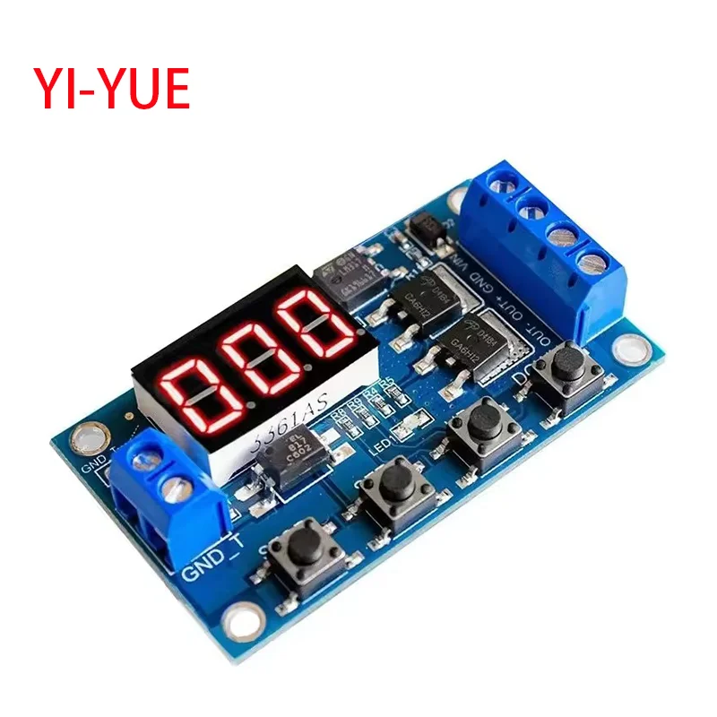 DC5-36V Dual MOS LED Digital Time Delay Relay Trigger Cycle Timer Delay Switch Circuit Board Timing Control Module DIY
