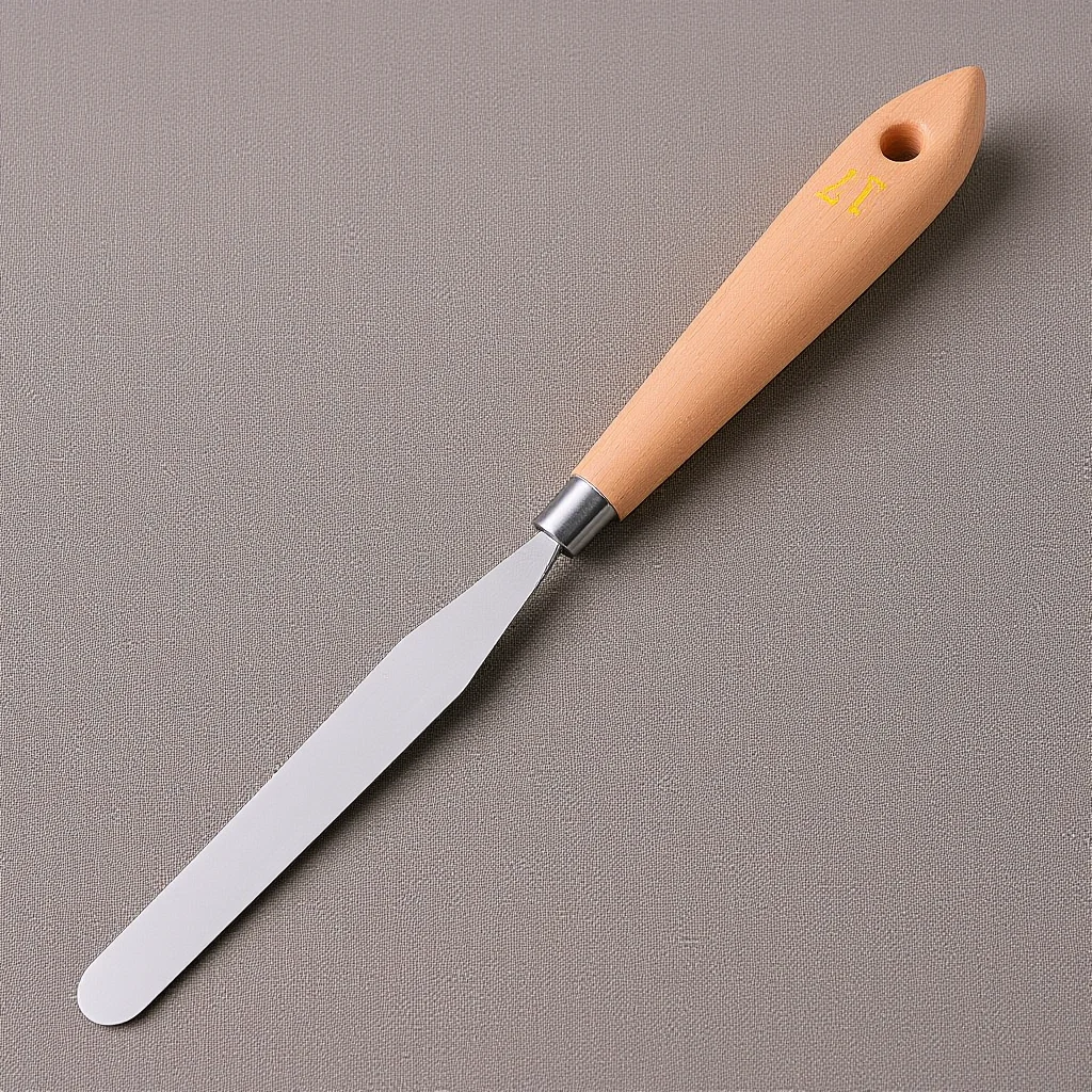 

Oil Painting Scraper Wooden Handle Ultrathin Blade Flexible Mixing Tool For Artists Spatula Knife Painting Spatula Scrapers