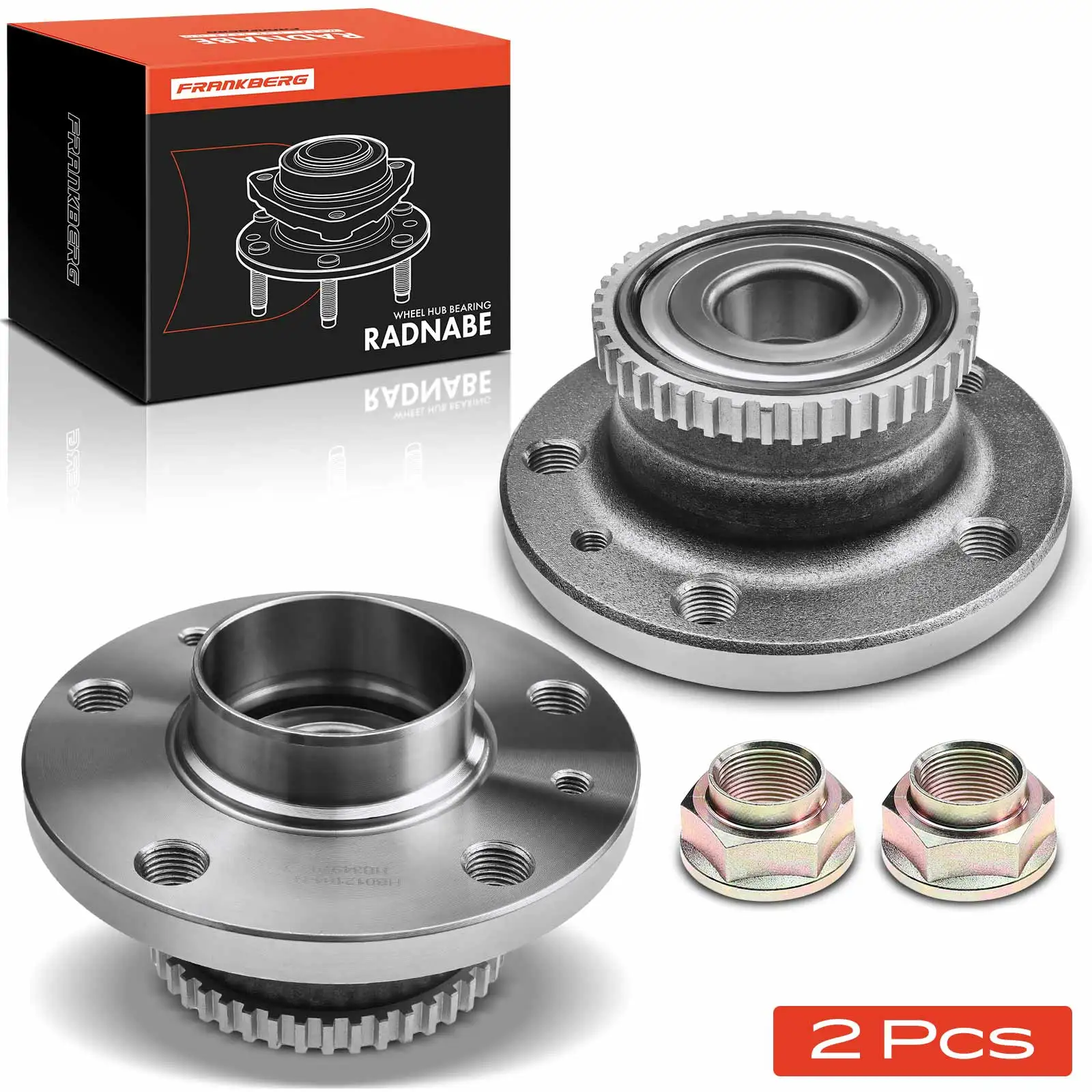 Frankberg 2x Radnabe Radlagersatz Hinterachse beidseitig für Renault Avantime Espace II III 2.0L 2.2L 1991-2003 6025370612