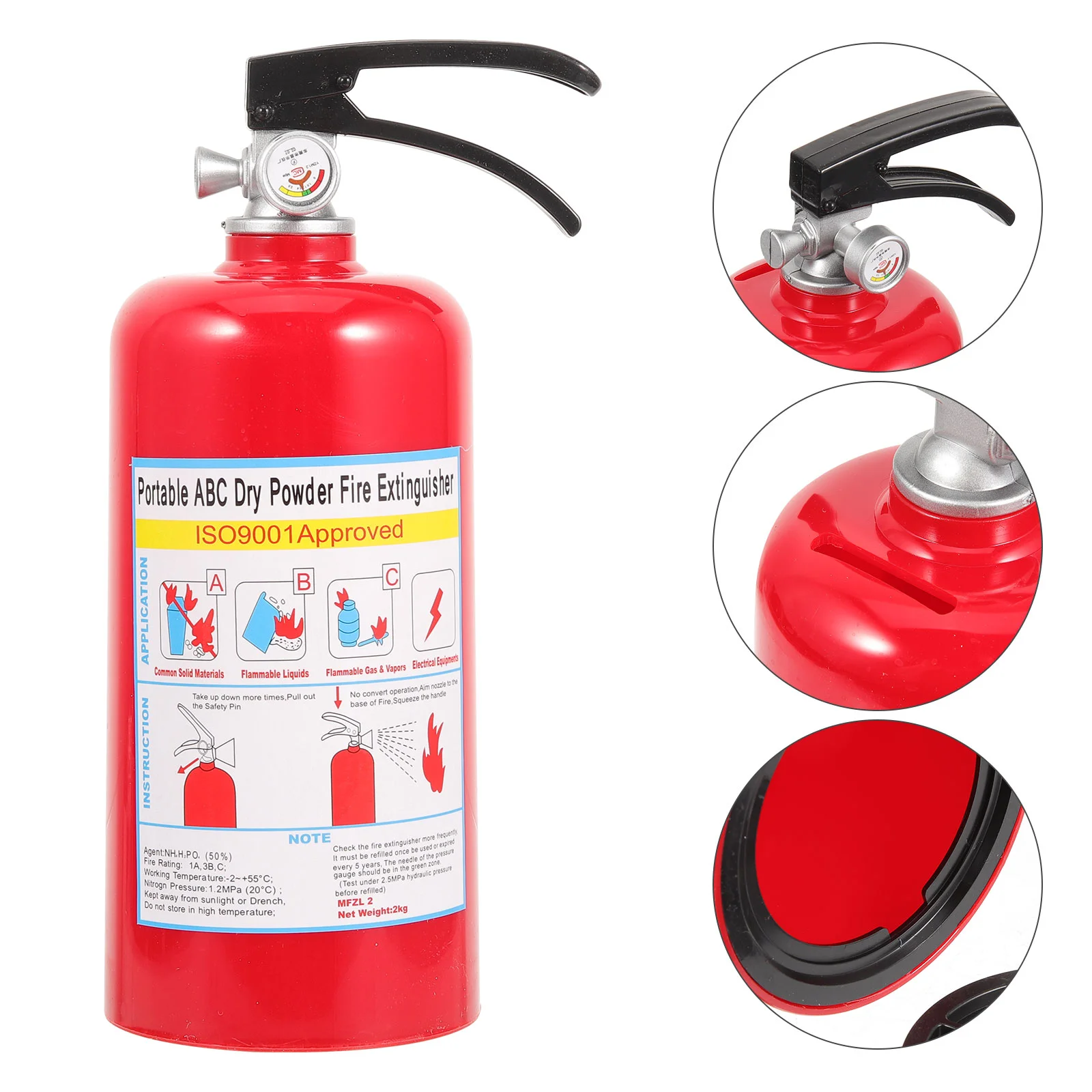 Fire Extinguisher Piggy Bank Banks for Kids Boys Toys Birthday Present Aluminum Alloy Girls Child