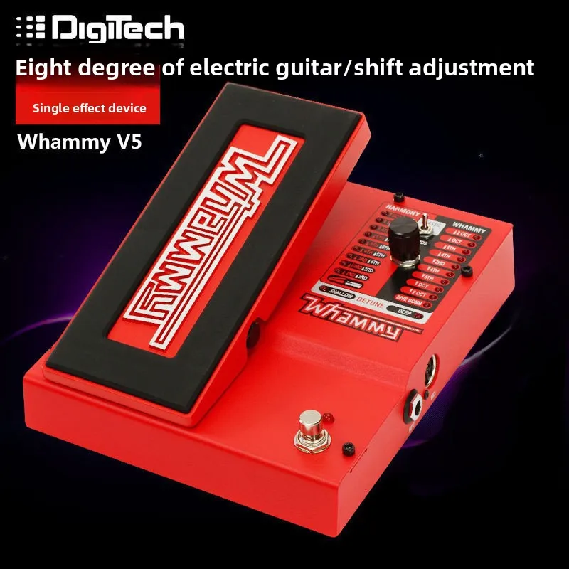 DIGITECH WHAMMY DT V5 generación, pedal wami de transposición octava, dispositivo de efecto monolítico de pedal de guitarra