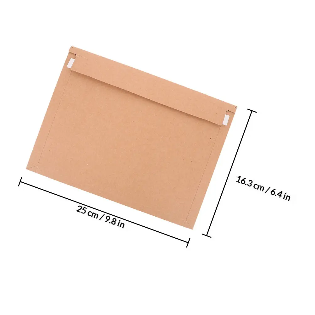 25Pcs Photo Document Mailers Gray Cardboard Self Seal Envelopes Flat Shipping Mailing Envelopes for Business Office Home - view 5