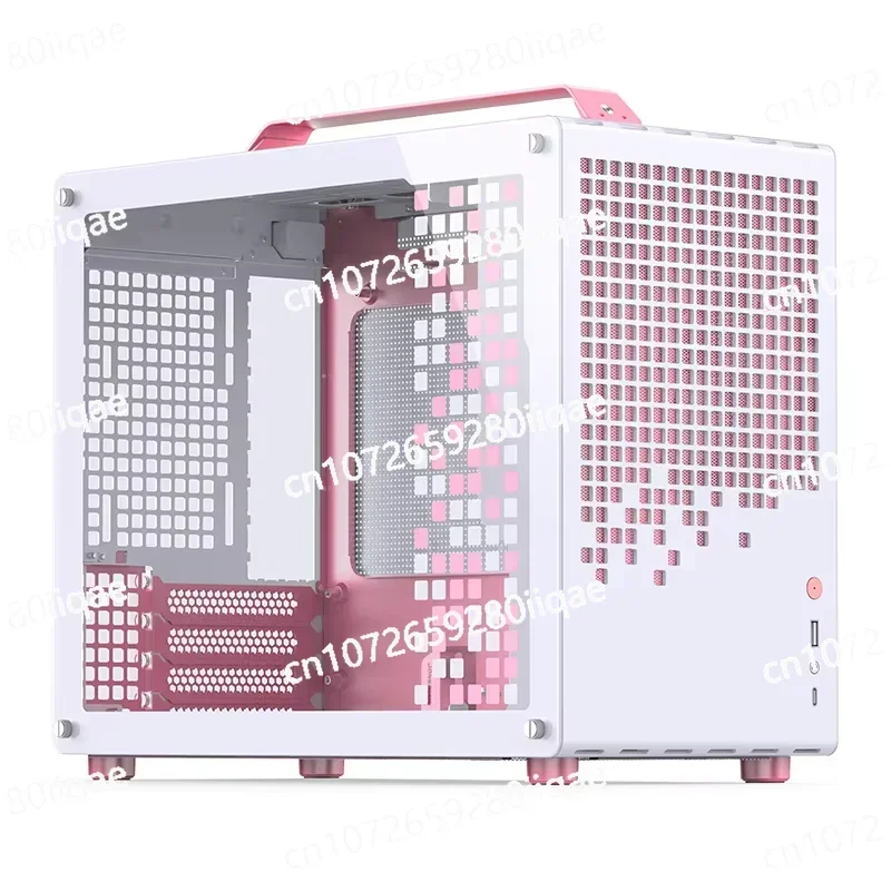 Z20 pink/white tempered glass version m-atx computer case supports 240 AIO H160mm cooler m-atx main board series