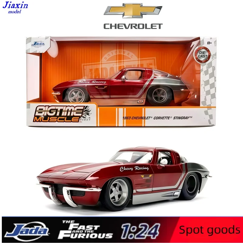 Jada 1/24 Chevrolet Corvette Static Alloy Model Figurine Collection - Gift for Children