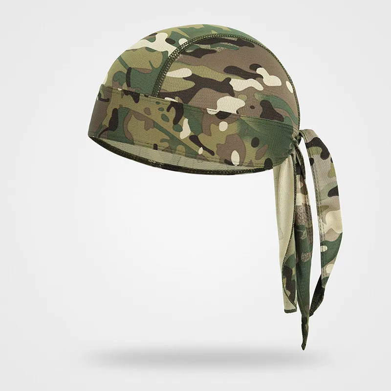 Gorra interior ciclismo con pañuelo, transpirable secado rápido - imagen 4