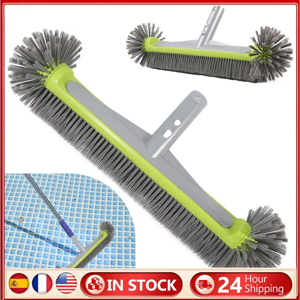 

17,5-дюймовая насадка для щетки для бассейна с круглыми концами, щетки для чистки стен бассейна, сверхмощная насадка для щетки для бассейна для чистки стен бассейна