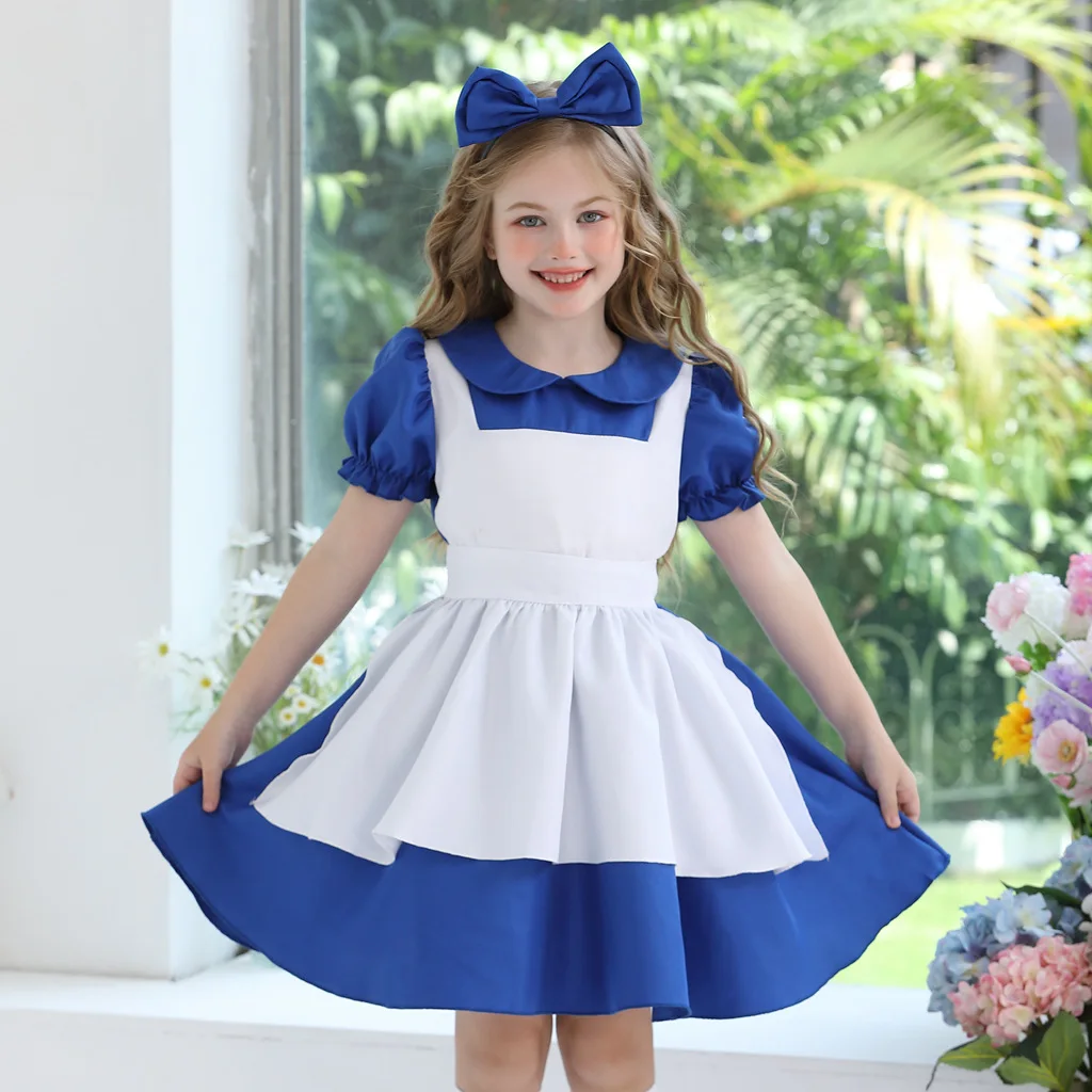 

Cosplay Princess Alice Dress June 1 Children's Day Performance Clothing Maid Clothing Girl Clothing Pastoral Farm Wind Dress