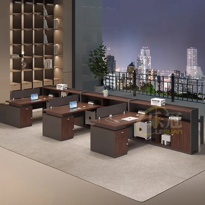 Nordic Aesthetic Office Desk Drawer Executive Lshaped Organizers Office Desk Multifunctional Shelves Scrivania Salon Furniture