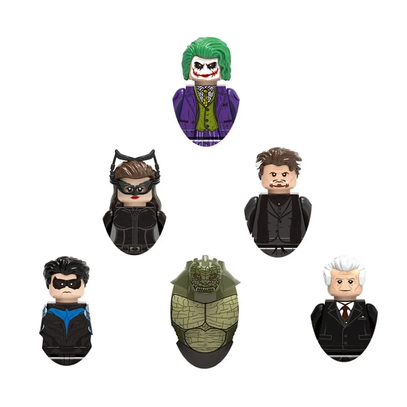 X0341 Joker Catwoman Nightwing Alfred Pennyworth Killer Croc Building block boy birthday toy