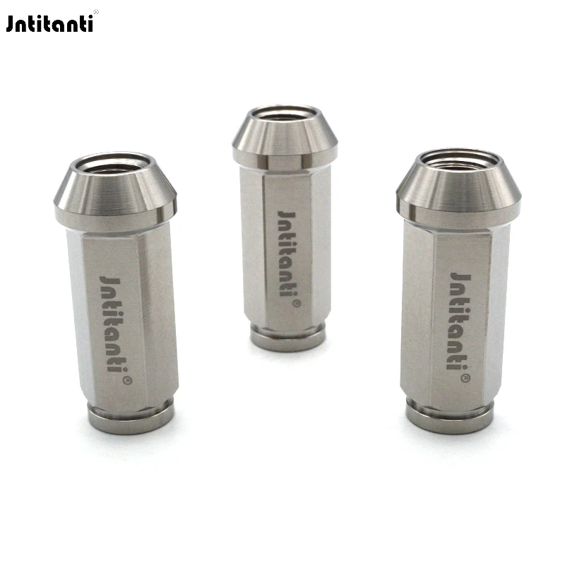 Jntitanti High quality Gr5 titanium wheel rim lug nut screw open end M12x1.5x50mm