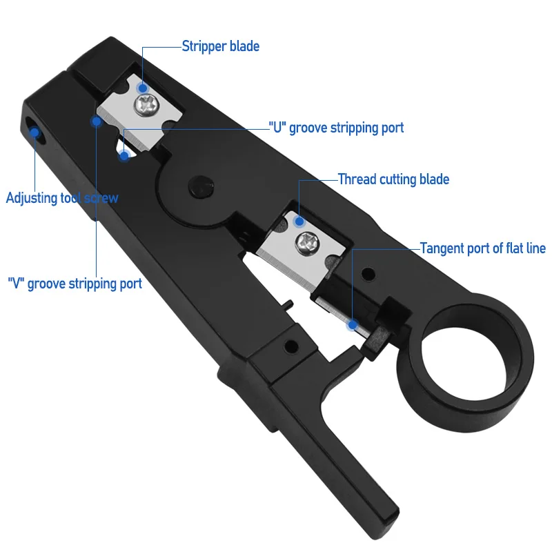 Automatic Stripping Pliers Universal Coaxial Cable Wire Stripper Crimping Tools With Hexagon Wrench