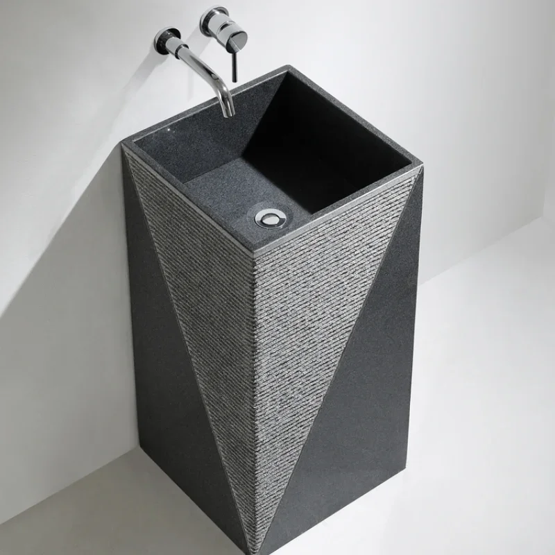 Column type wash basin, bathroom integrated washbasin, outdoor art basin, balcony small apartment, table basin