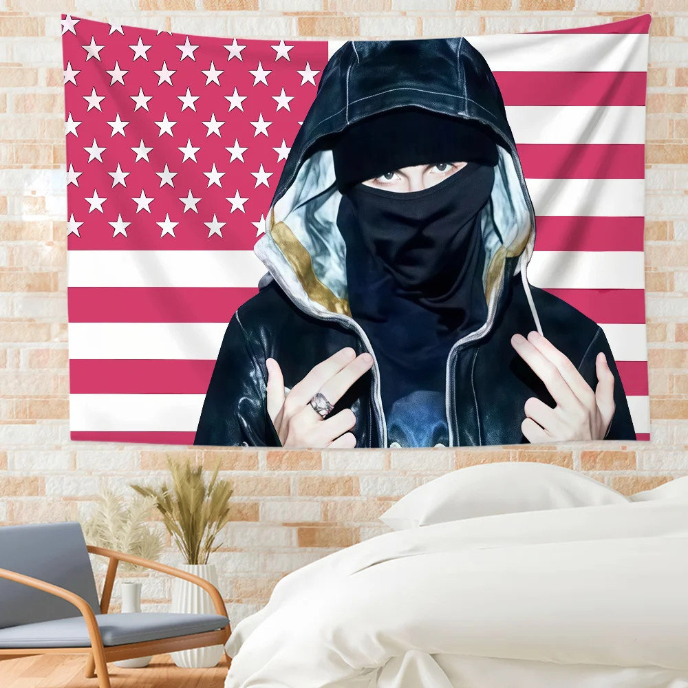 Rapper E-EsDeeKid Rebel Flag Room Decoration Wall Tapestry Hanging Aesthetic Bedrooms Advertising Banner