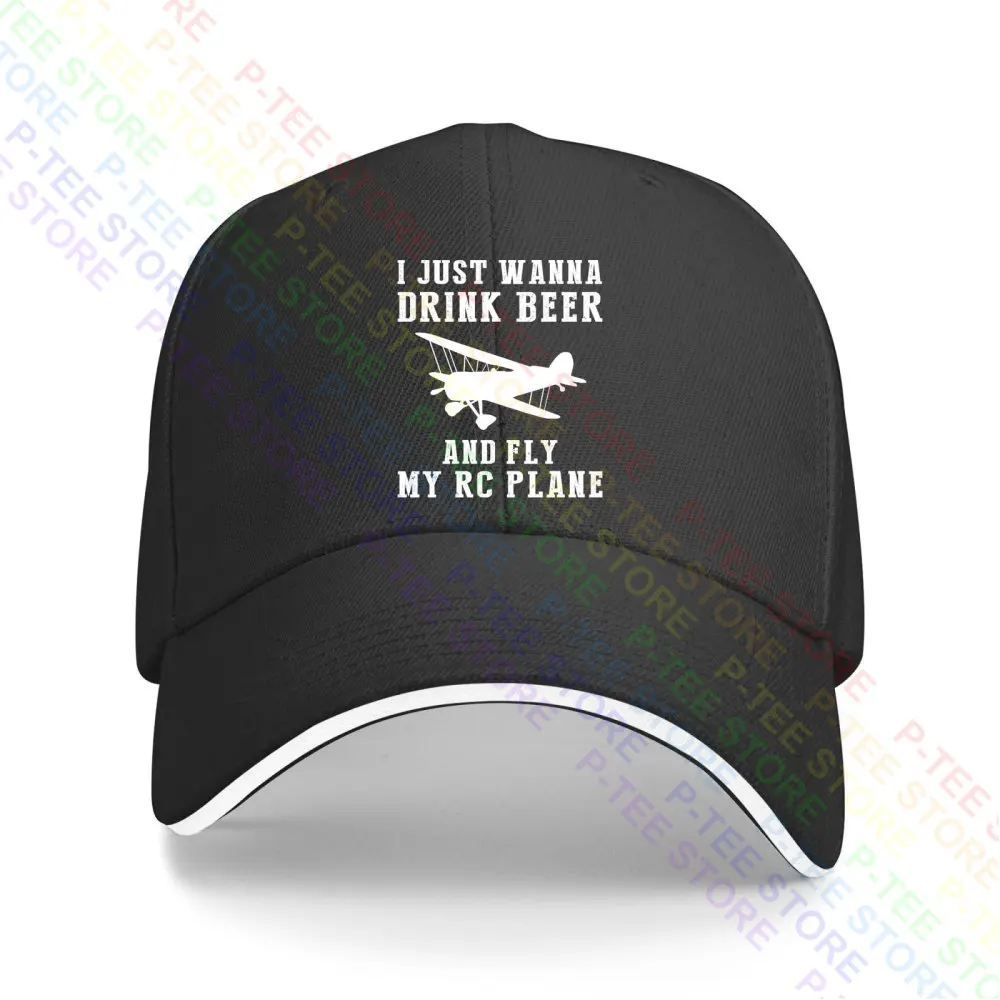 I Just Wanna Drink Beer And Rc Plane gorra de béisbol, gorras Snapback, sombrero de cubo de punto