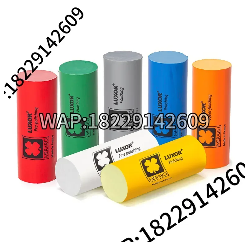 LUXOR MERARD Polishing Compound Set, 7pcs (Pink, Blue, Yellow, Orange, White, Grey, Green) for Jewelry & Platinum