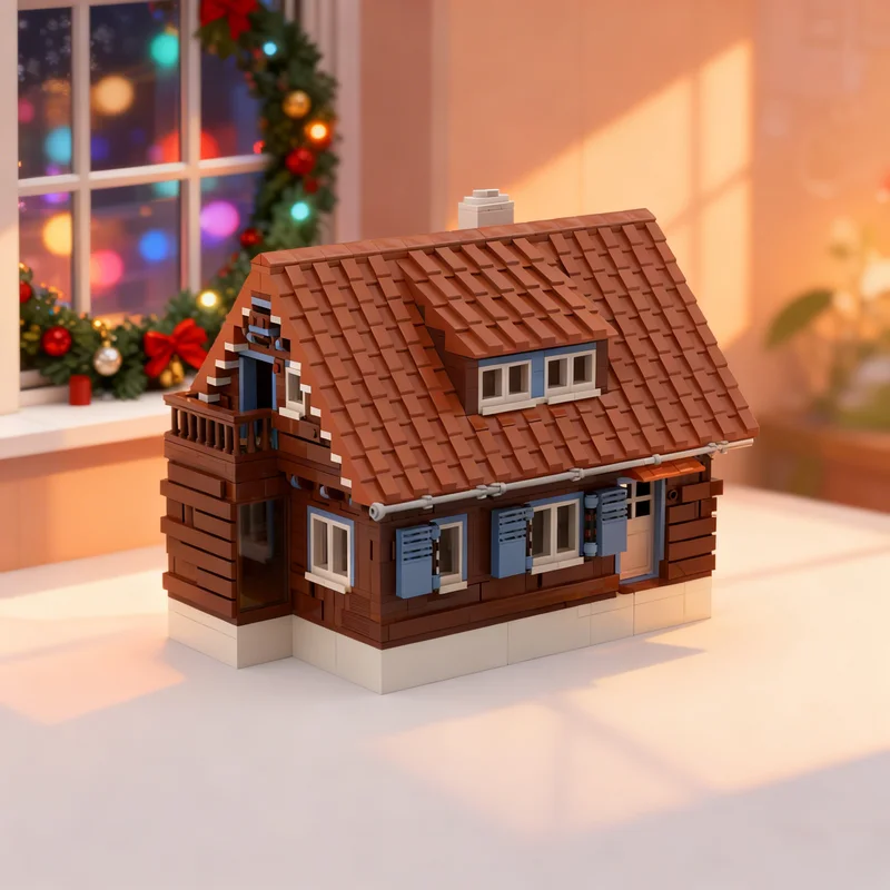 

3871pcs MOC Cozy Cabin Diorama Modular Streetscape Model Building Blocks Architecture Toys Christmas Gifts Education Kids Idea