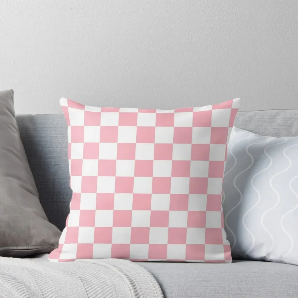 

Pink White Checkerboard Pattern Throw Pillow covers for pillows luxury decor Pillowcases Bed Cushions Pillowcases pillow