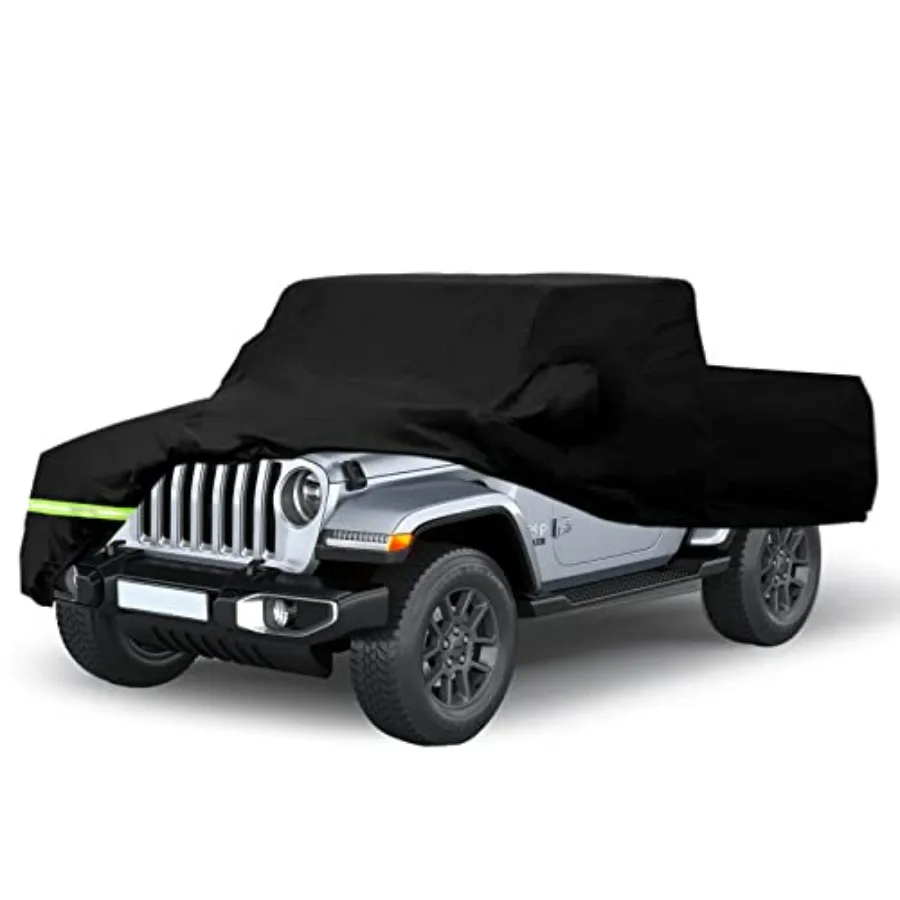 

Waterproof Car Cover for Jeep Gladiator 2020 2021 2022-2026 Car Cover 190T Covers Custom Fit 100 Waterproof Windproof Strap Dou