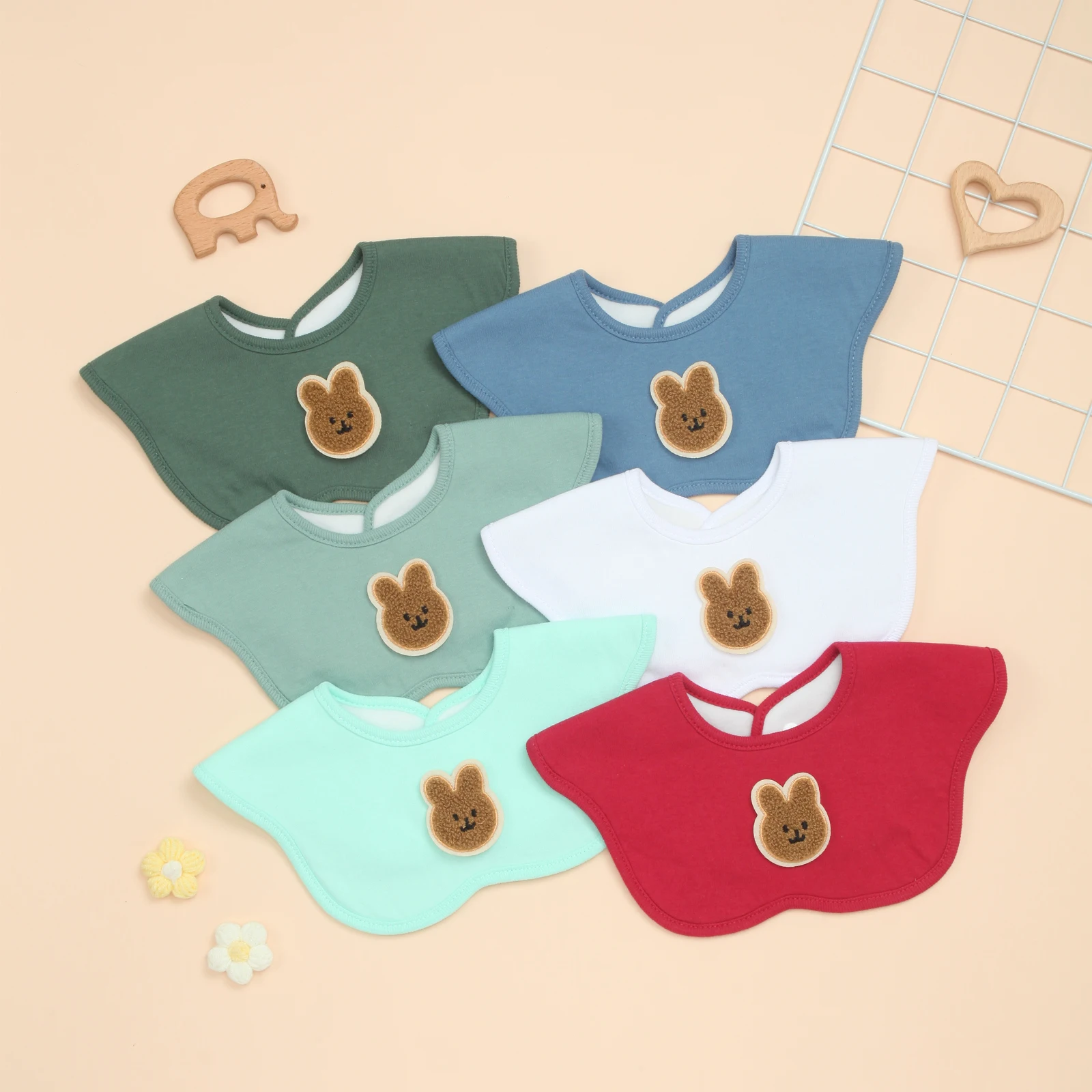 

Unisex Teething Bibs - Soft for Drooling and Feeding, Ultra Absorbent Bandana Baby Bib