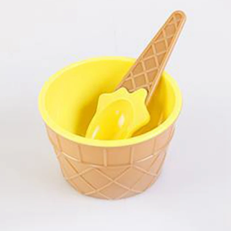 JFBL Hot Six Colors Set Of Ice Cream Bowls With A Spoon Is A Wonderful Gift For Children Who Love Dessert Ice Cream Bowls