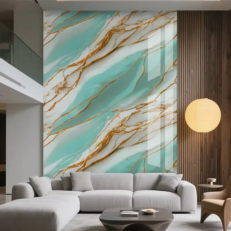 Elegant Marble Xpe Foamed Wall Paper for Interiors High End Finish and Silent Walling
