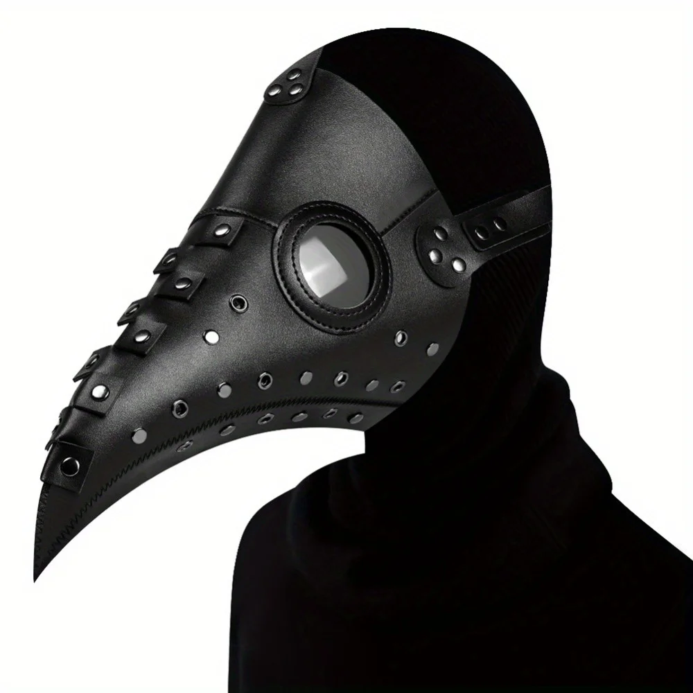 

Gothic Plague Doctor Mask - Bird Beak Mask Steampunk Halloween Party Accessory for Themed Parties & Haunted House Events