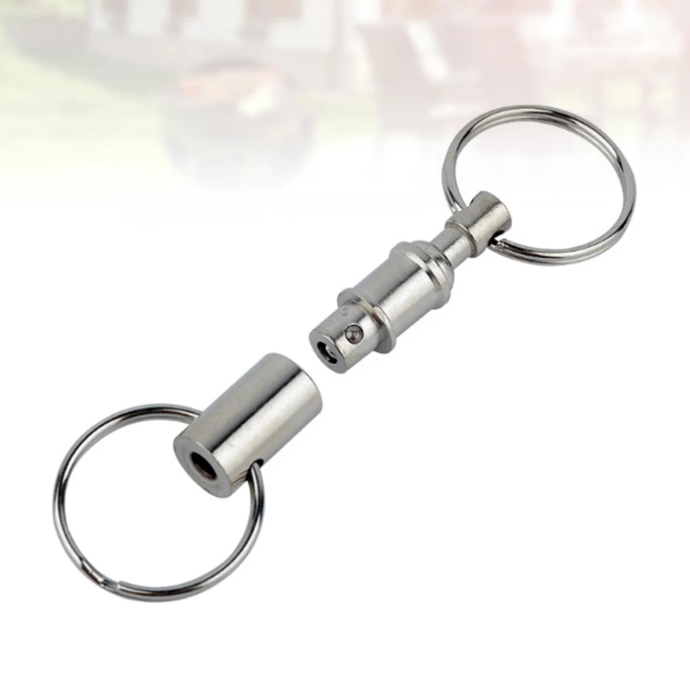 5 Pcs Gift Keyrings Detachable Key Rings For Car Keys Pendant Magnetic Iron Hanging Key Rings For Car