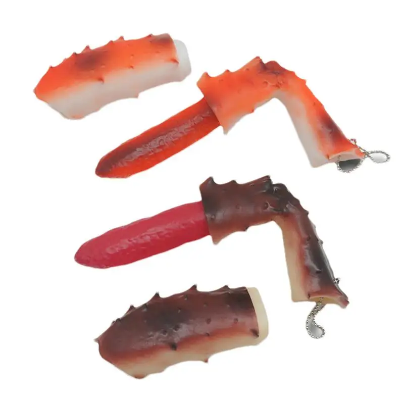 Realista Crab Leg Squeeze Toy, Stretch Toy, reduzir o estresse, alívio do estresse, Fidget, brinquedos sensoriais para crianças