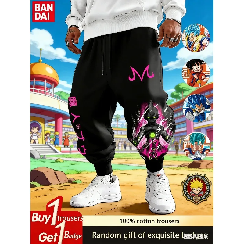 Dragon Ball Frieza Anime Herren Jogginghose, lockere Sweatpants, japanische Streetwear, lässige Hose, Sommer Hip-Hop Mode