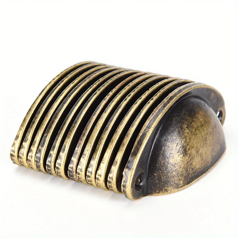 

12-Piece Set of Vintage Style Cabinet Hardware - Includes Decorative Drawer Pulls and Door Knobs for Furniture, Cupboards,