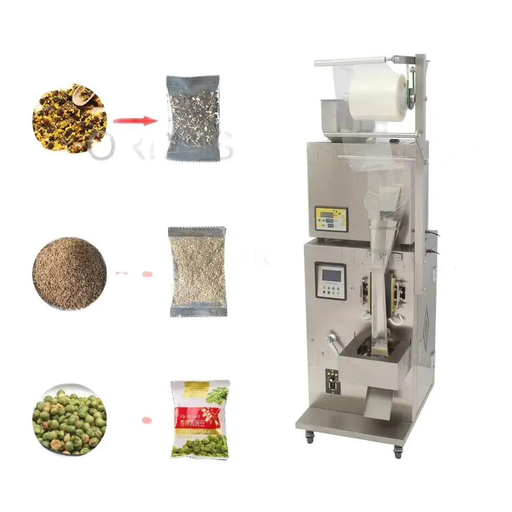 

Automatic Spice Peanut Mini Pouch Packet Tea Bag Plastic Granules Hardware Multi-function Weighing and Packaging Machine