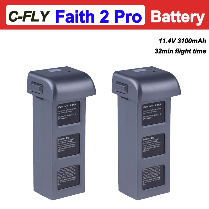 

new 2025 Faith 2 Pro Battery Original Battery 32min Flight Time Faith2 Pro Drone Battery 11.4V 3100mAh Spare Accessories Parts