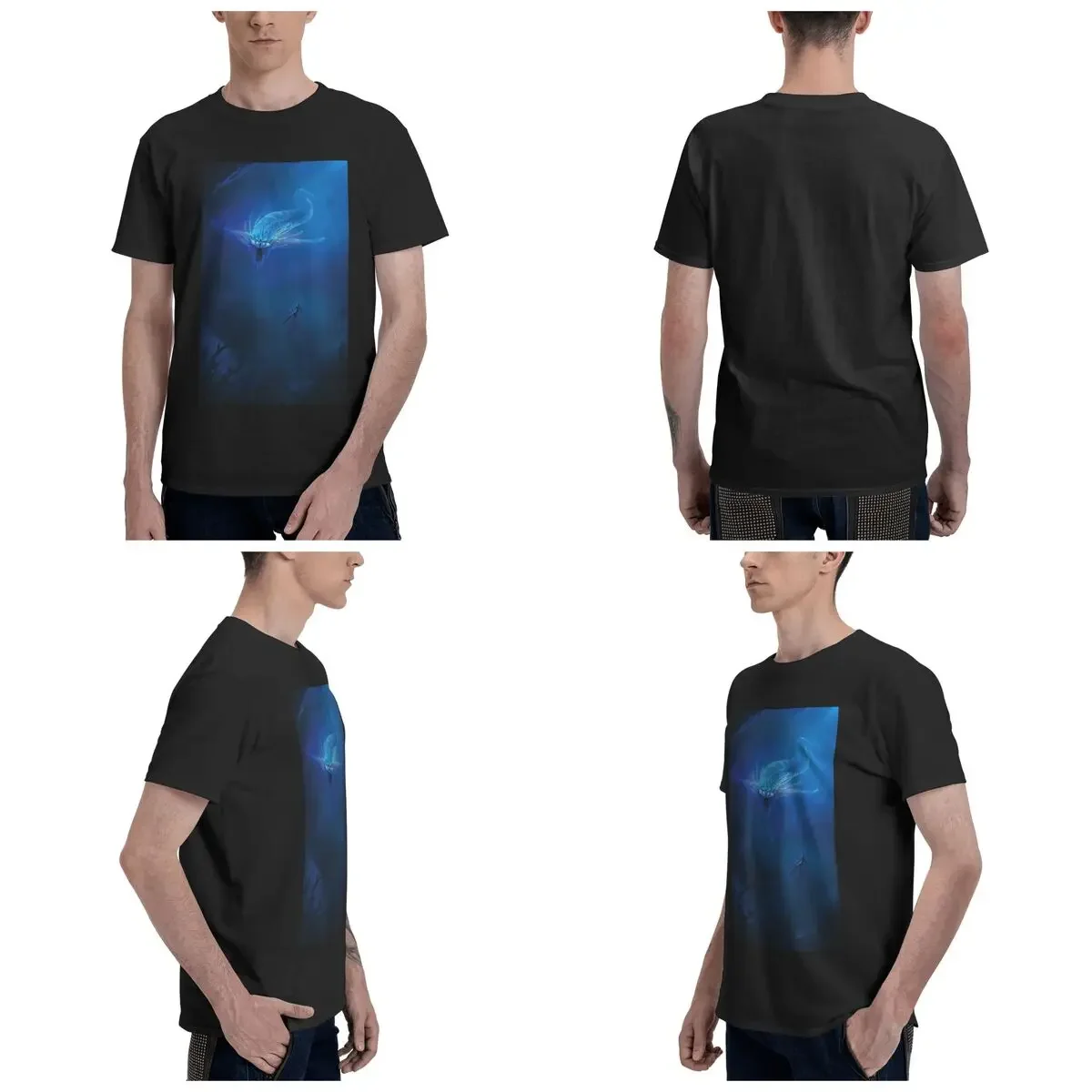 Subnautica - Ghost Leviathan 100% Cotton T-Shirt Men'sFashion T Shirts Men Round Neck Short Sleeve S-6XL