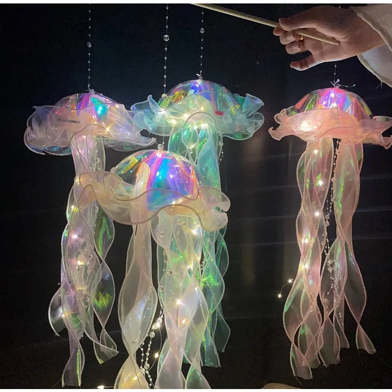 children's luminous portable jellyfish lamp flash toy luminous jellyfish lamp lantern