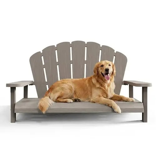 Outdoor Dog Sofa Chair, Grey, 40.24