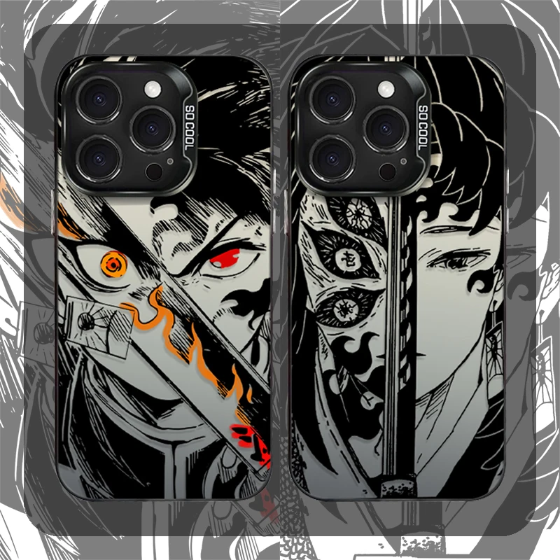 Cool Demons Slayers-funda de teléfono de Anime para iPhone 17 Air 16 15 11 12 14 13 Pro Max XS X XR Plus 8 7 SE 2020, funda trasera a prueba de golpes