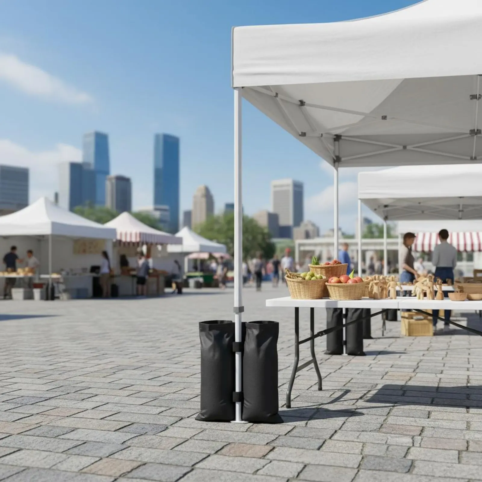 Bolsa de peso para sombrilla, gazebo y tienda – Resistente al viento - imagen 3