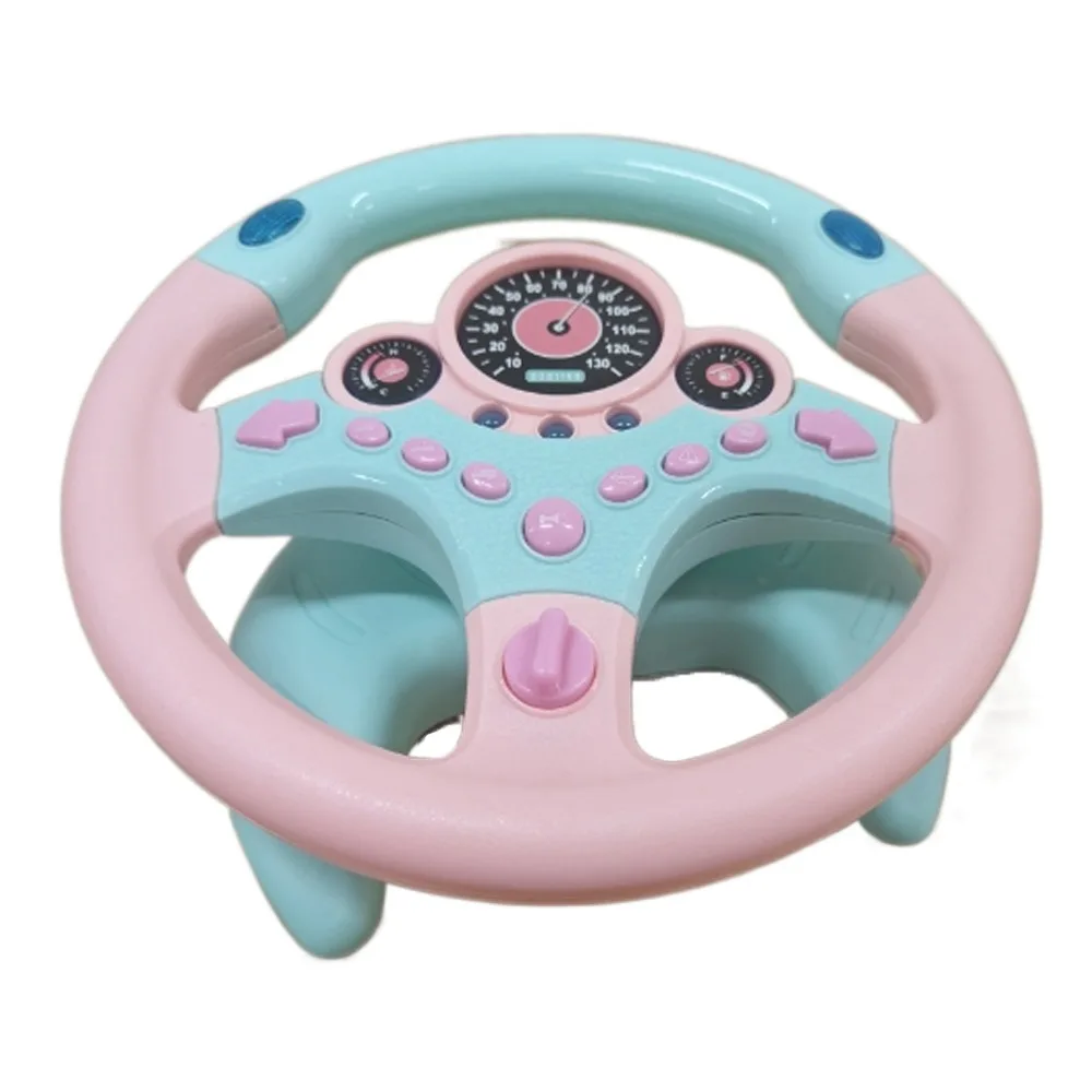 

360 ° Rotation Simulation Steering Wheel Toys Montessori Early Education Steering Wheel Vocal Toys Multi Functional Simulation