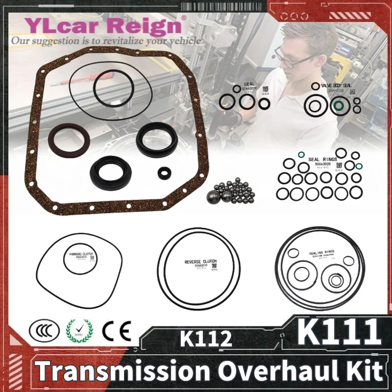 

K111 K112 CVT Automatic Transmission Gearbox Overhaul Kit Rebuild Repair Seals Gasket O-rings For Toyota Corolla RAV4 Alphard