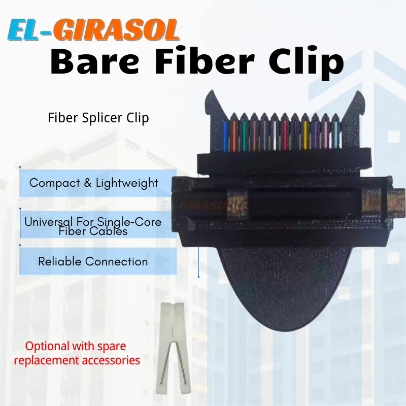 Single Core Bare Fiber Splicing Clip Wire Splicing Clip Fiber Ribbonizing Tool for Optical Fiber Fusion Splicer FTTH