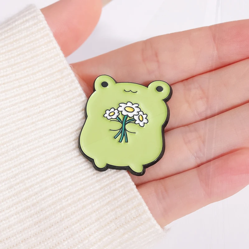 Insignes de revers d'animaux mignons pour enfants, broche en émail, lapin personnalisé, grenouille, kasgehog, oie, pins, cadeau de bijoux pour amis