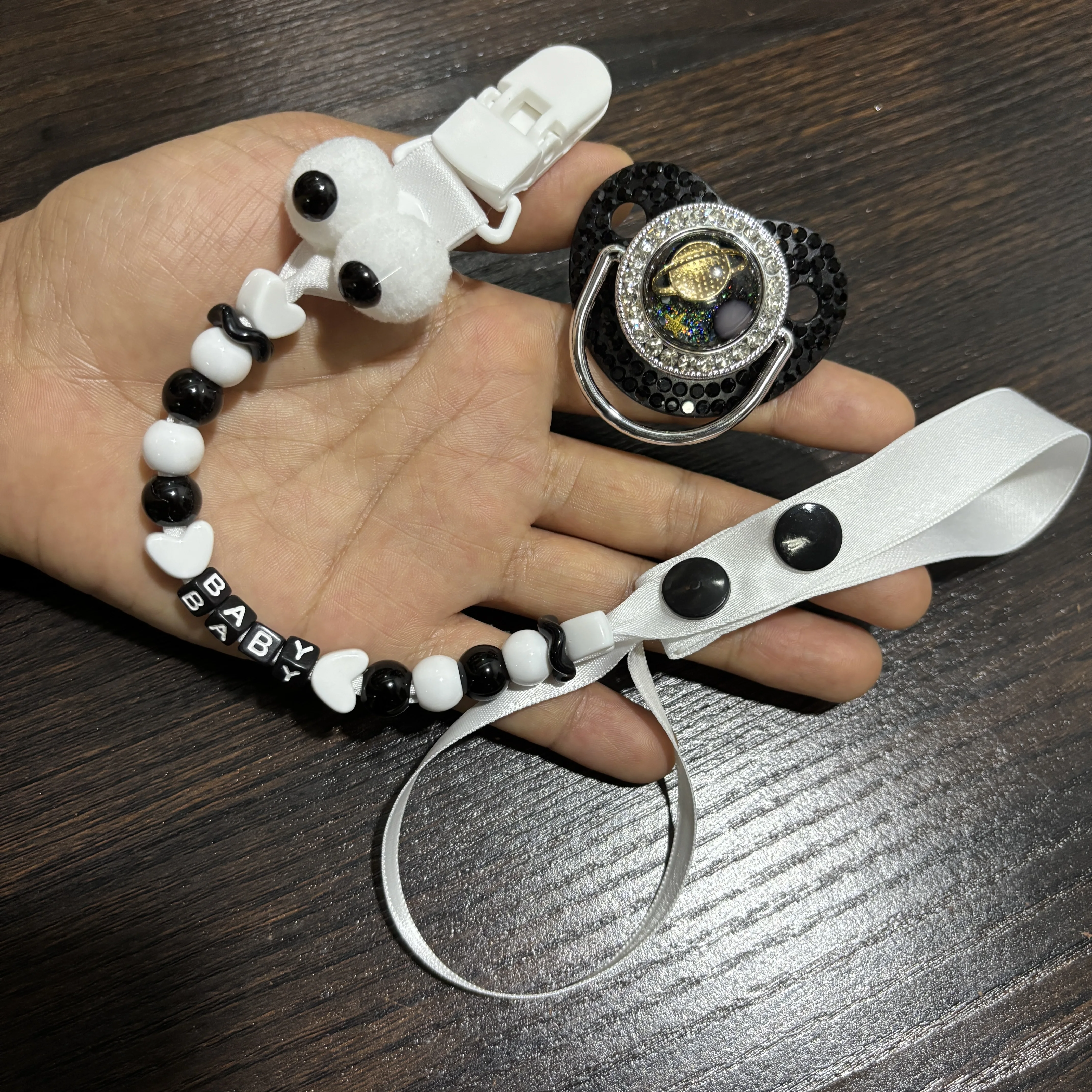 Cartoon Animal Custom Pacifier Clip Food Grade Silicone Simulation Breast Nipple Newborn Teething Pacifier Anti Drop Dummy