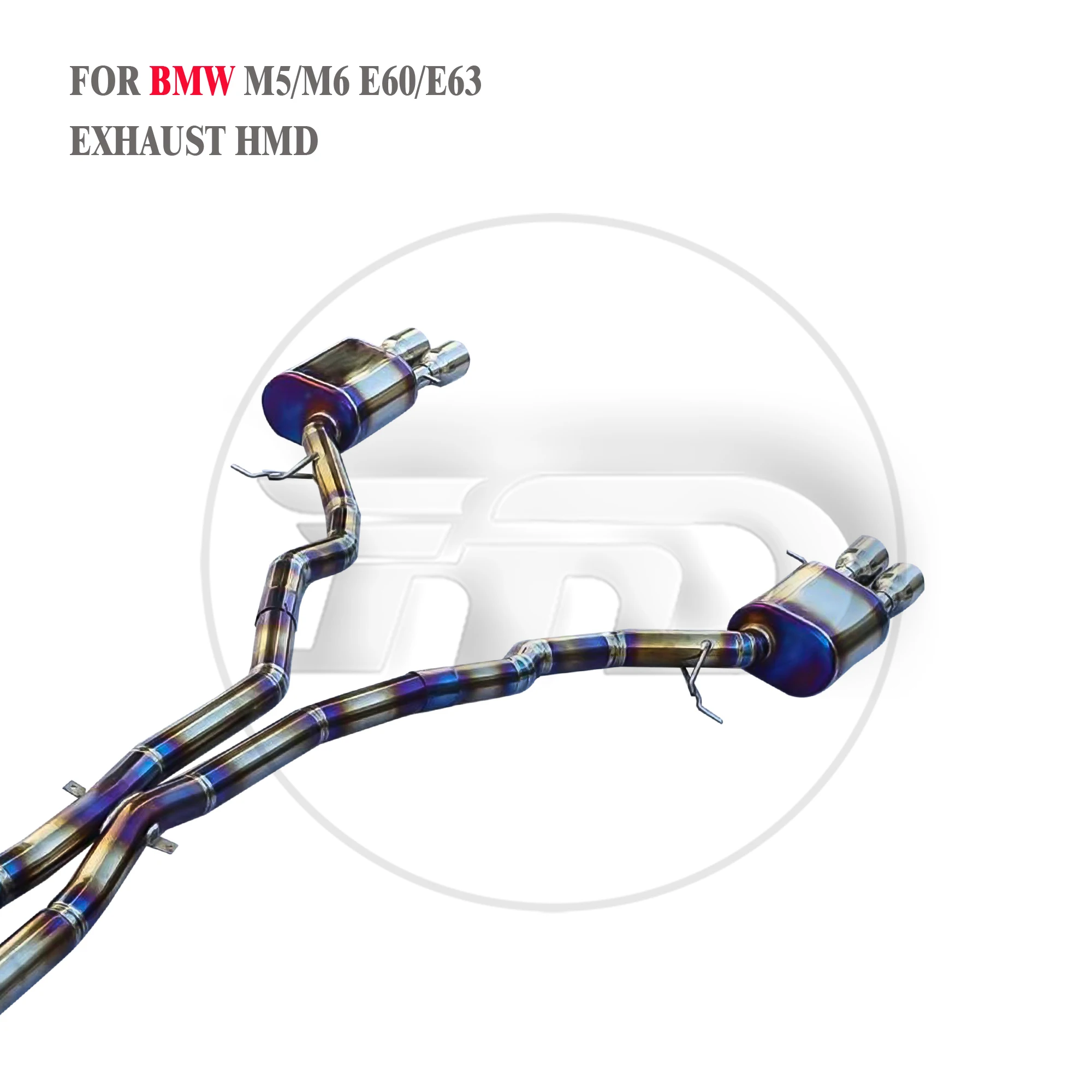 HMD Titanium Exhaust System Performance Catback for BMW M5 M6 E60 E63 S85 Engine 5.0L 2003-2009 Muffler With Valve