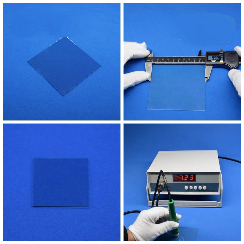Ito Conductive Glass Square Resistance 10 Ohms/transmittance 84% 100MmX1.1 Mm/single Chip