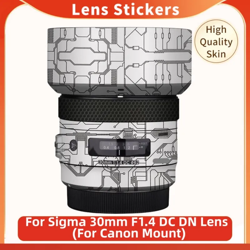 For Sigma 30mm F1.4 DC HSM Art Decal Skin Vinyl Wrap Film Camera Lens Body Protective Sticker Coat ( EF Mount ) 30 1.4 F/1.4