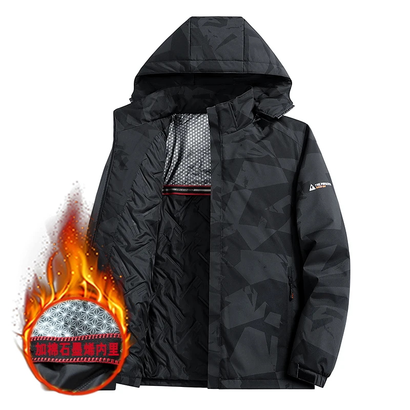 2026 Autumn/Winter Men's Thick Cotton Jacket for Fashion and Casual Use, Storm Coat, Graphene Thermal Cotton Coat