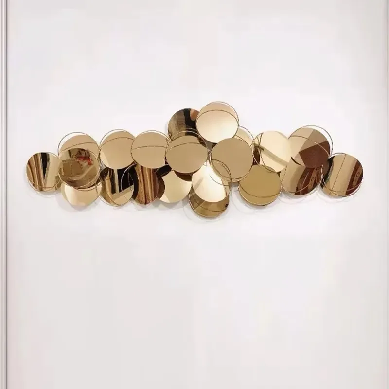 Modern Metal Brass Wall Art Custom Size Hotel Decoration