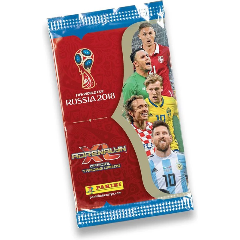 Panini Adrenalyn XL 2018 World Cup Sealed Box, 50 Packets, Limited Edition Cards, for Soccer Fans & Collectors